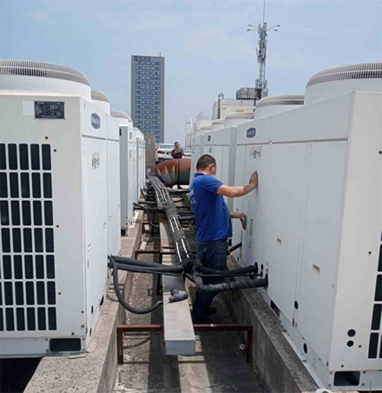 长垣中央空调制热和不制冷系统维修方法